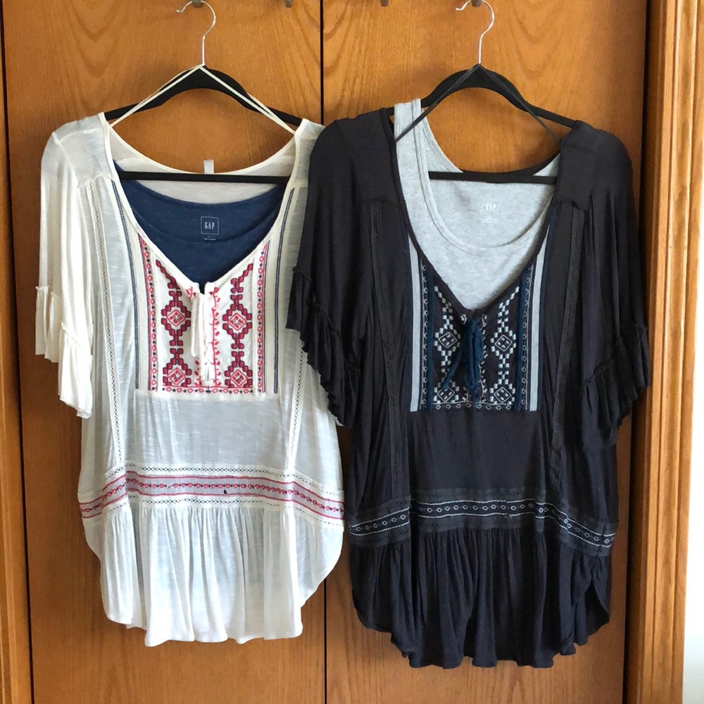 Set of two boho tops